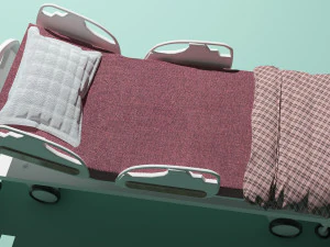 Hospital Bed 5 - 4K 3D Model