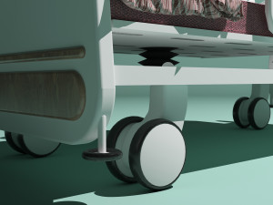 Hospital Bed 5 - 4K Model 3D