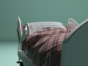 Hospital Bed 5 - 4K Model 3D