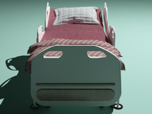 Hospital Bed 5 - 4K Model 3D