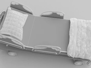 Hospital Bed 5 - 4K 3D Model