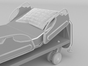 Hospital Bed 5 - 4K Model 3D