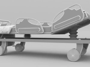 Hospital Bed 5 - 4K 3D Model