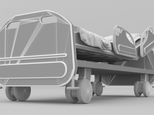 Hospital Bed 5 - 4K Model 3D
