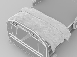 Hospital Bed 5 - 4K Model 3D