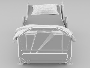 Hospital Bed 5 - 4K Model 3D