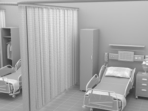 Hospital Ward 5 - 4K 3D-Modell