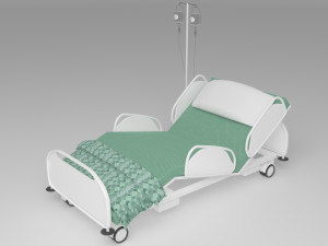 Intensive Care Bed 4 3D Model