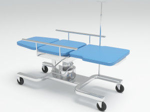 Hospital Stretcher 3D Model