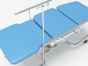 Hospital Stretcher 4K 3D Model