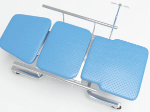 Hospital Stretcher 4K 3D Model
