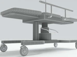 Hospital Stretcher 4K 3D Model