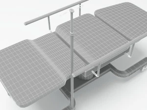 Hospital Stretcher 4K 3D Model