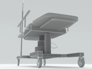 Hospital Stretcher 4K 3D Model