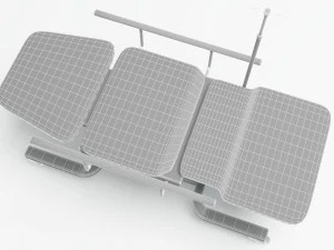 Hospital Stretcher 4K 3D Model