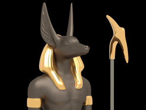 Ancient Egyptian God Anubis 4K Modelo 3D