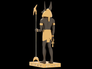 Ancient Egyptian God Anubis 4K Modelo 3D