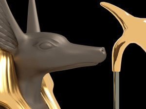 Ancient Egyptian God Anubis 4K Modelo 3D