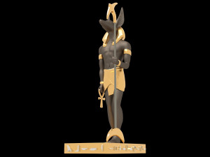 Ancient Egyptian God Anubis 4K Modelo 3D