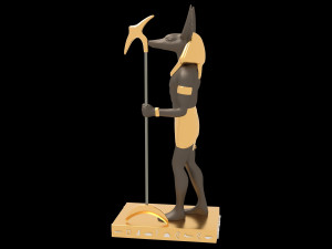 Ancient Egyptian God Anubis 4K Modelo 3D