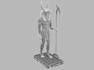 Ancient Egyptian God Anubis 4K Modelo 3D