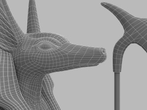 Ancient Egyptian God Anubis 4K Modelo 3D