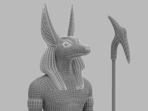 Ancient Egyptian God Anubis 4K Modelo 3D