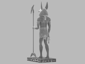 Ancient Egyptian God Anubis 4K Modelo 3D