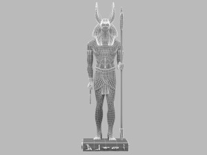 Ancient Egyptian God Anubis 4K Modelo 3D