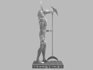 Ancient Egyptian God Anubis 4K Modelo 3D