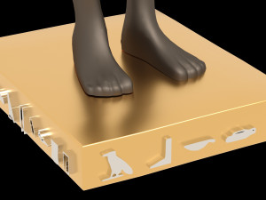 Ancient Egyptian God Horus 4K Modello 3D