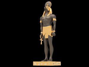 Ancient Egyptian God Horus 4K Modello 3D