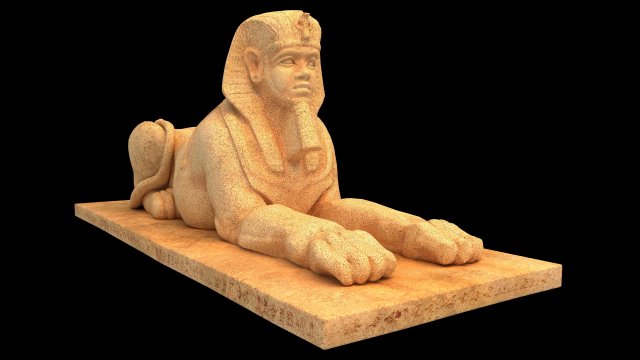 Ancient Egyptian Sphinx Modelo 3D .c4d .max .obj .3ds .fbx .stl .blend 