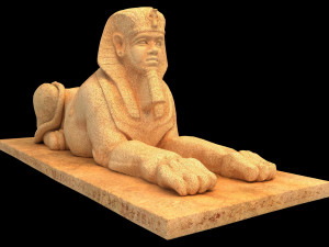 Ancient Egyptian Sphinx Modelo 3D