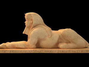 Ancient Egyptian Sphinx 3D Model
