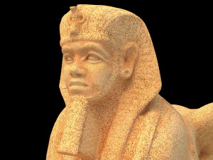 Ancient Egyptian Sphinx 3D Model