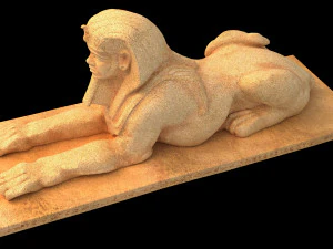 Ancient Egyptian Sphinx 3D Model