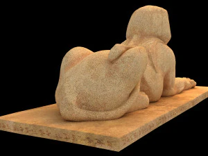 Ancient Egyptian Sphinx 3D Model