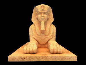 Ancient Egyptian Sphinx 3D Model