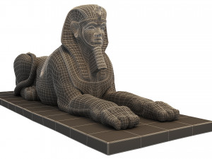 Ancient Egyptian Sphinx Modelo 3D