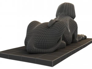 Ancient Egyptian Sphinx 3D Model
