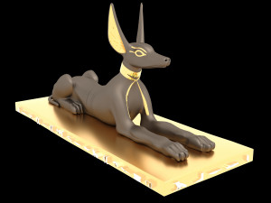 Figure of God Anubis 4K Modelo 3D