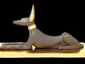 Figure of God Anubis 4K Modelo 3D