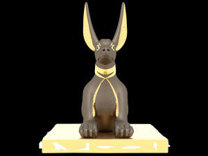 Figure of God Anubis 4K Modelo 3D