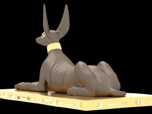 Figure of God Anubis 3D Model