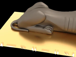 Figure of God Anubis 3D Model