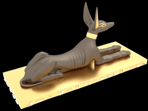 Figure of God Anubis 4K Modelo 3D