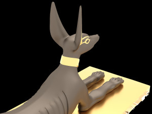 Figure of God Anubis 4K Modelo 3D