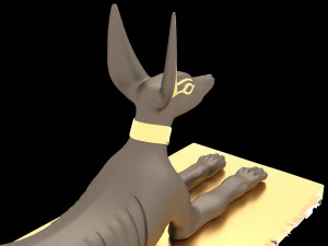 Figure of God Anubis 3D Model