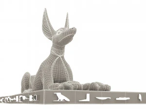 Figure of God Anubis 3D Model
